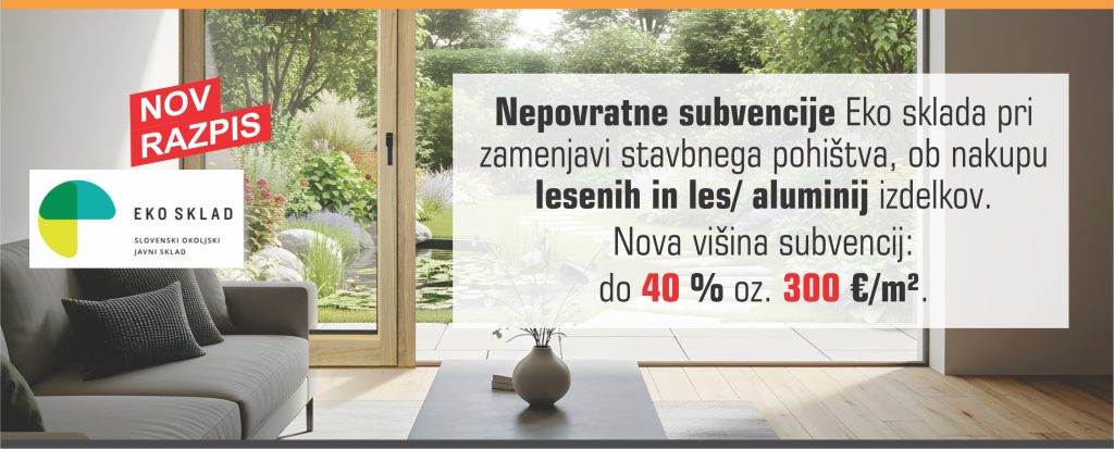 Nov javni razpis Eko sklada-nova višina subvencij